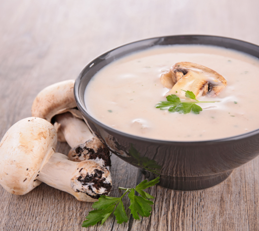 Creamy mushroom soup