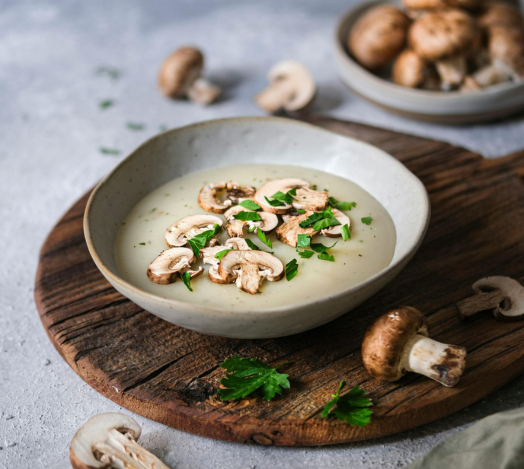Creamy mushroom soup