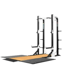 FREE SQUAT MACHINE WITH DEADLIFT PLATFORM