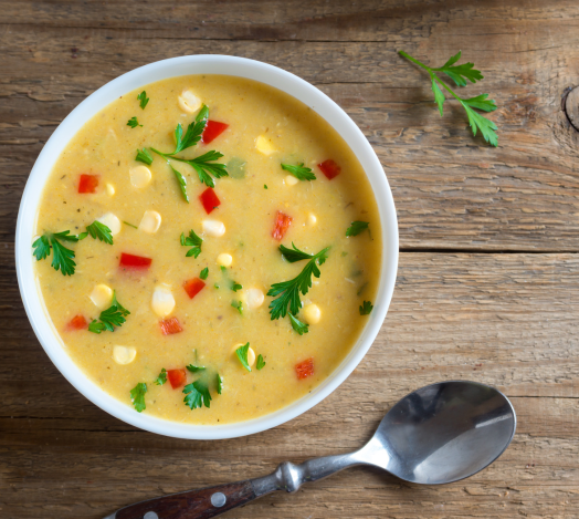 Sweet corn soup